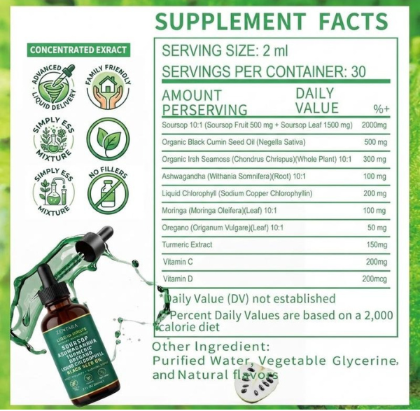 Zentara® Soursop Bitters Liquid Drops